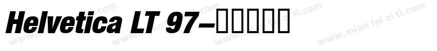 Helvetica LT 97字体转换